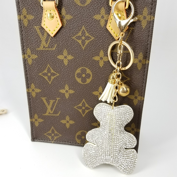 NEW Crystal Bear Purse Bag Charm Keychain NWT - Picture 4 of 4